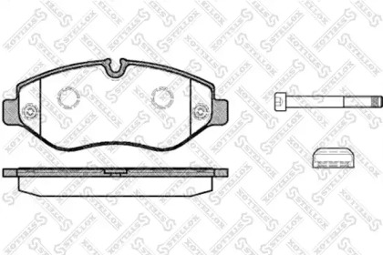 Комплект тормозных колодок STELLOX 1256 000-SX